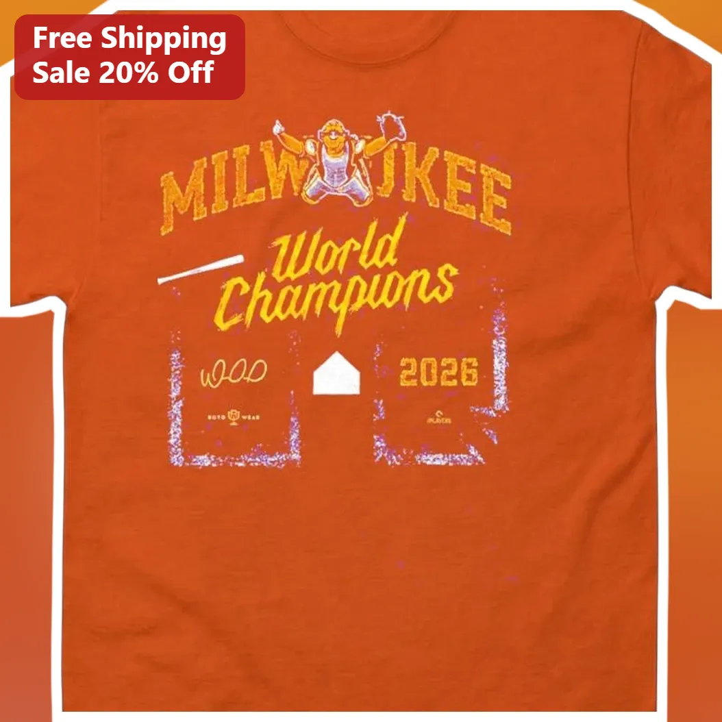 Milwaukee Brewers World Champions Tee Vintage Distressed Baseball Fan Gift available at our Austin, Texas warehouse