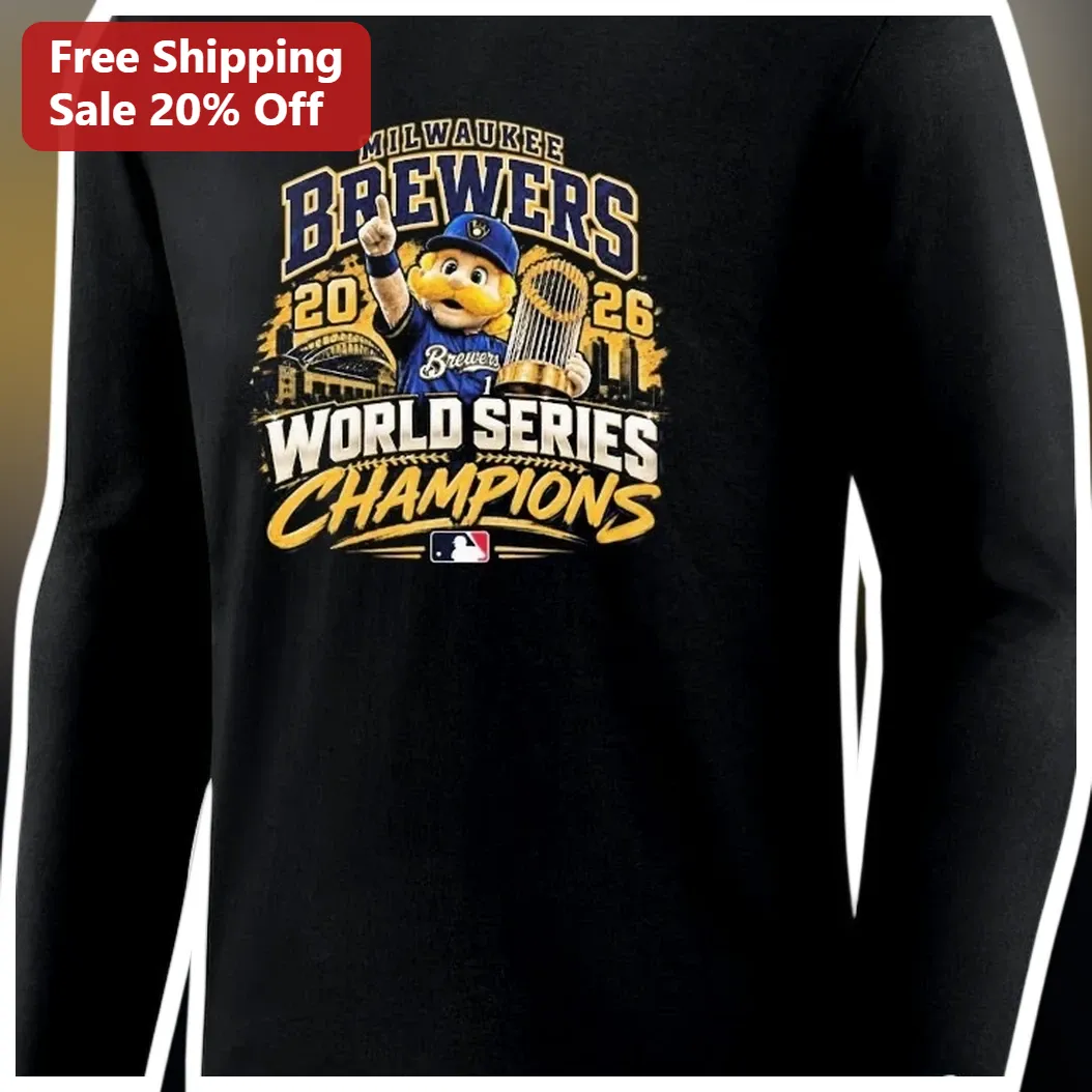 Milwaukee Brewers World Series Champions Long Sleeve Tee Bernie Brewer Baseball Fan Gift available at our Austin, Texas warehouse