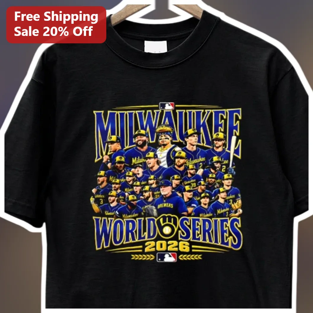 Milwaukee World Series 2026 Tee Brewers Baseball Fan Gear Shirt available at our Austin, Texas warehouse