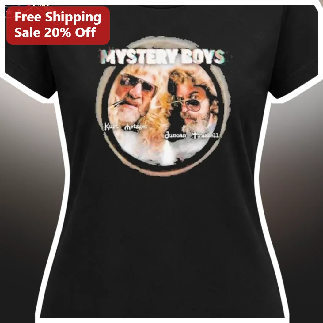 Mystery Boys Tee Kurt Angle Duncan Trussell Graphic Shirt for Wrestling Fans available at our Austin, Texas warehouse