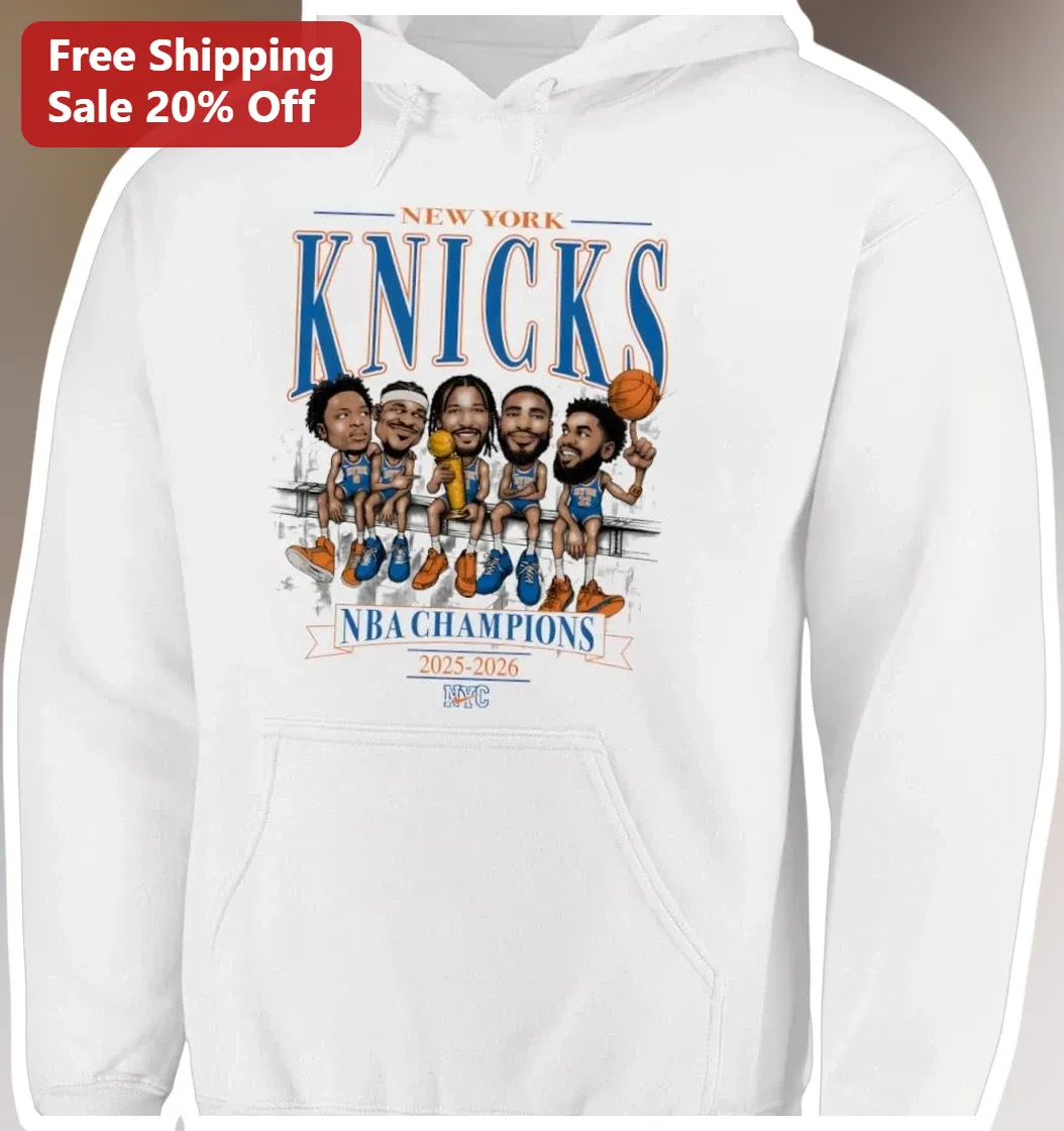 New York Knicks NBA Champions 2025-2026 Hoodie available at our Austin, Texas warehouse