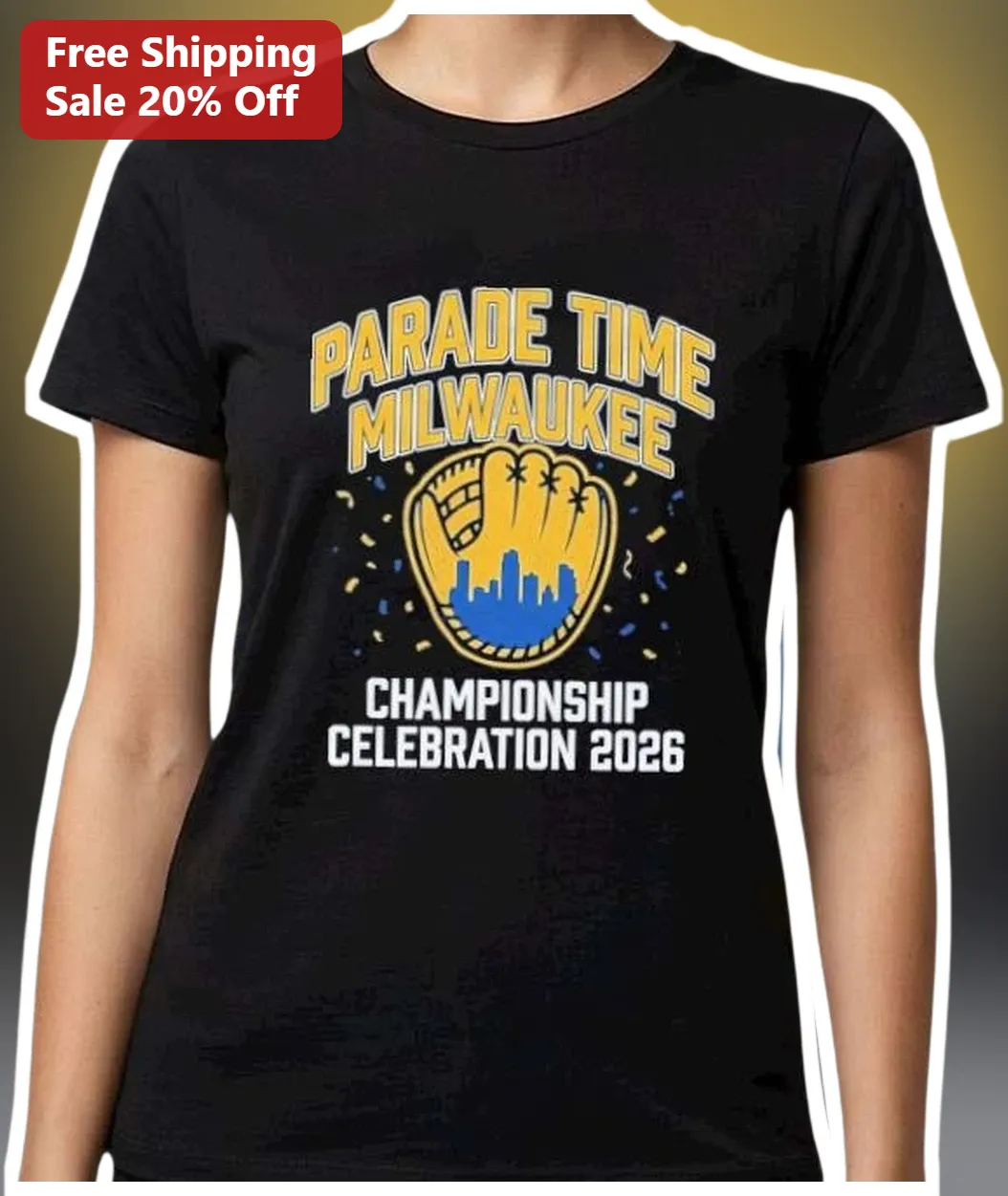 Parade Time Milwaukee Championship Celebration 2026 Tee available at our Austin, Texas warehouse