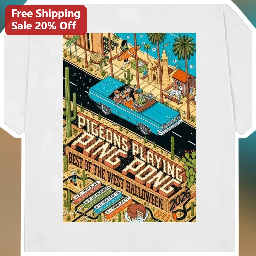Pigeons Playing Ping Pong Best Of The West Halloween Long Sleeve Tee