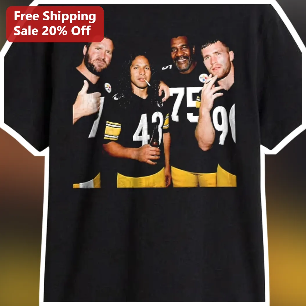 Steelers Players Graphic Tee for Men NFL Football Fan Apparel
