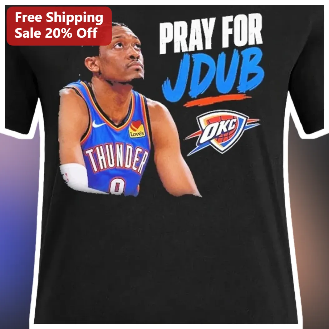 Pray for JDub Tee Shai Gilgeous-Alexander OKC Thunder Fan Shirt available at our Austin, Texas warehouse