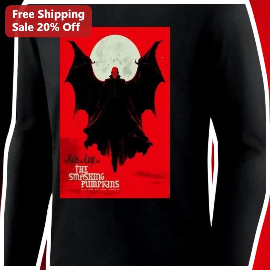 Rats in Cages The Smashing Pumpkins Long Sleeve Tee Gothic Vampire Band Merch