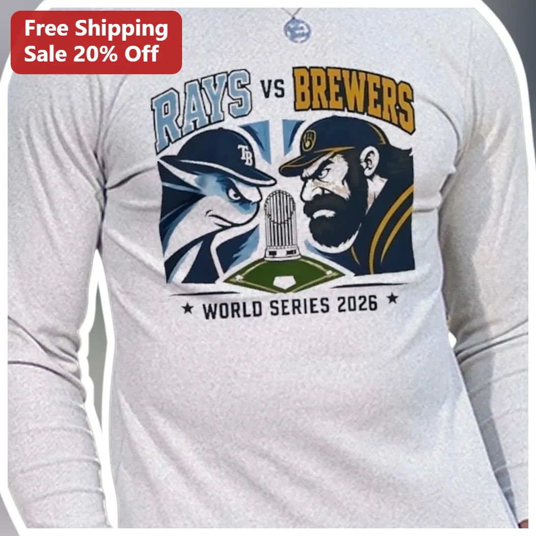 Rays vs Brewers World Series 2026 Long Sleeve Tee Baseball Fan Gift