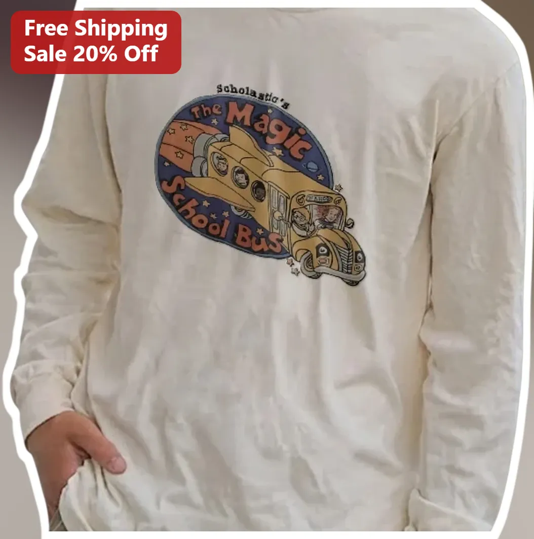 Scholastic's The Magic School Bus Ms. Frizzle Space Rocket Long Sleeve Shirt
