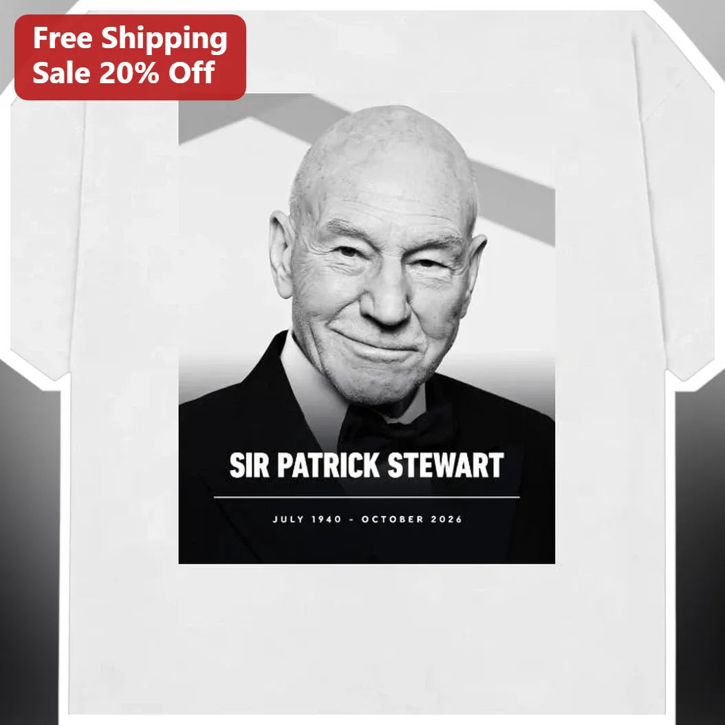 Sir Patrick Stewart Tee Jean-Luc Picard Professor X Actor Tribute Graphic Shirt Gift for Fans