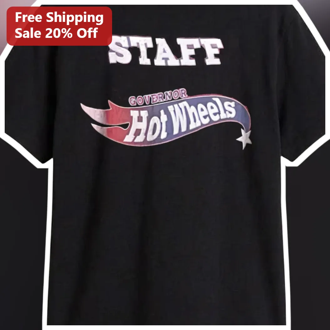 Staff Governor Hot Wheels Graphic Tee Retro Car Culture Shirt for Diecast Collectors available at our Austin, Texas warehouse