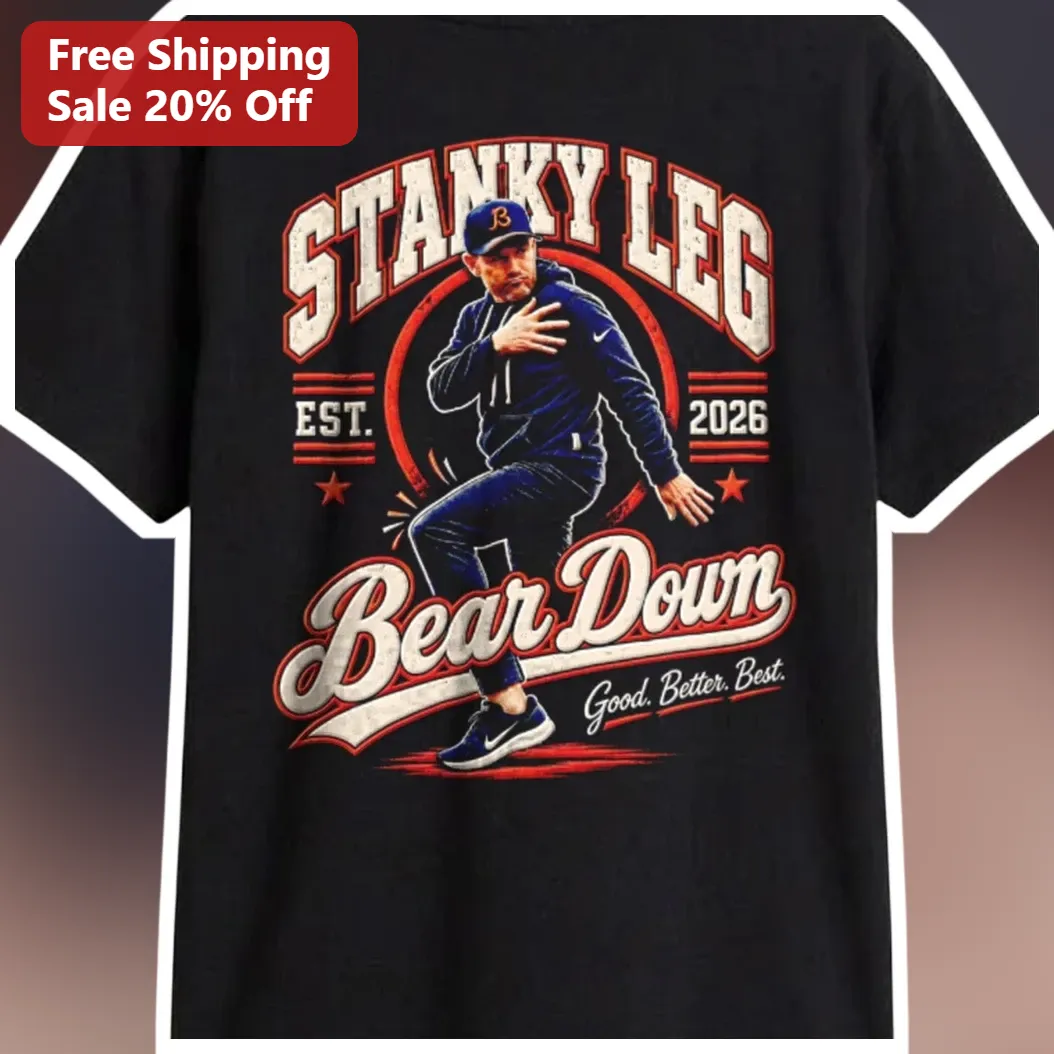 Stanky Leg Bear Down Good Better Best Andrew McCutchen Chicago Cubs Fan Graphic Tee