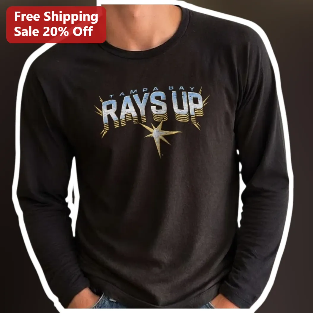 Tampa Bay Rays Up Long Sleeve Tee Vintage Baseball Fan Apparel available at our Austin, Texas warehouse