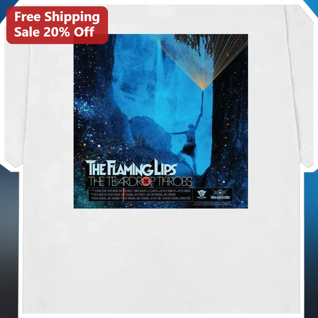 The Flaming Lips The Teardrop Throbs Long Sleeve Tee Indie Rock Band Merch available at our Austin, Texas warehouse