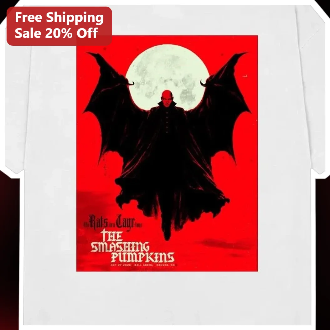 The Smashing Pumpkins Rats in the Cage Tour Long Sleeve Tee Gothic Vintage Rock Merch