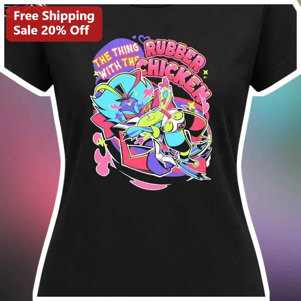 The Thing With The Rubber Chicken Tee Funny Horror Parody Graphic Shirt for Halloween Gift