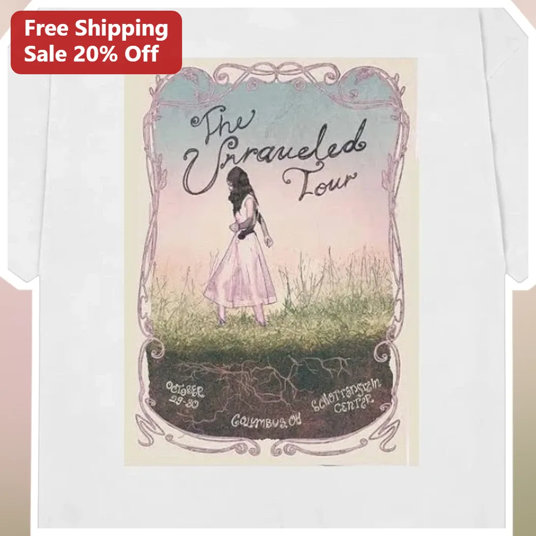 The Unraveled Tour Tee Taylor Swift Folklore Vintage Concert Graphic Shirt