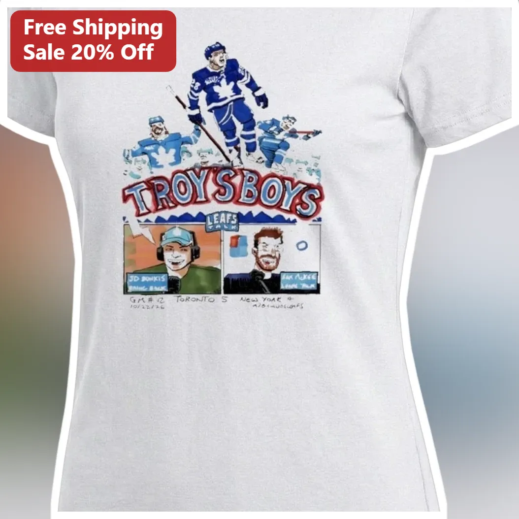 Troy's Boys Leafs Talk Tee Troy Stecher Toronto Maple Leafs Fan Graphic Shirt