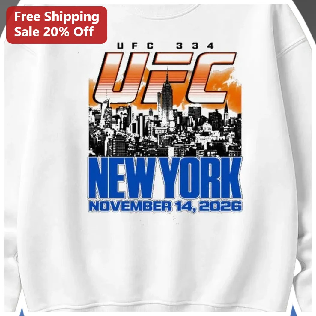 UFC New York November 14 Sweatshirt MSG Fight Night Apparel available at our Austin, Texas warehouse