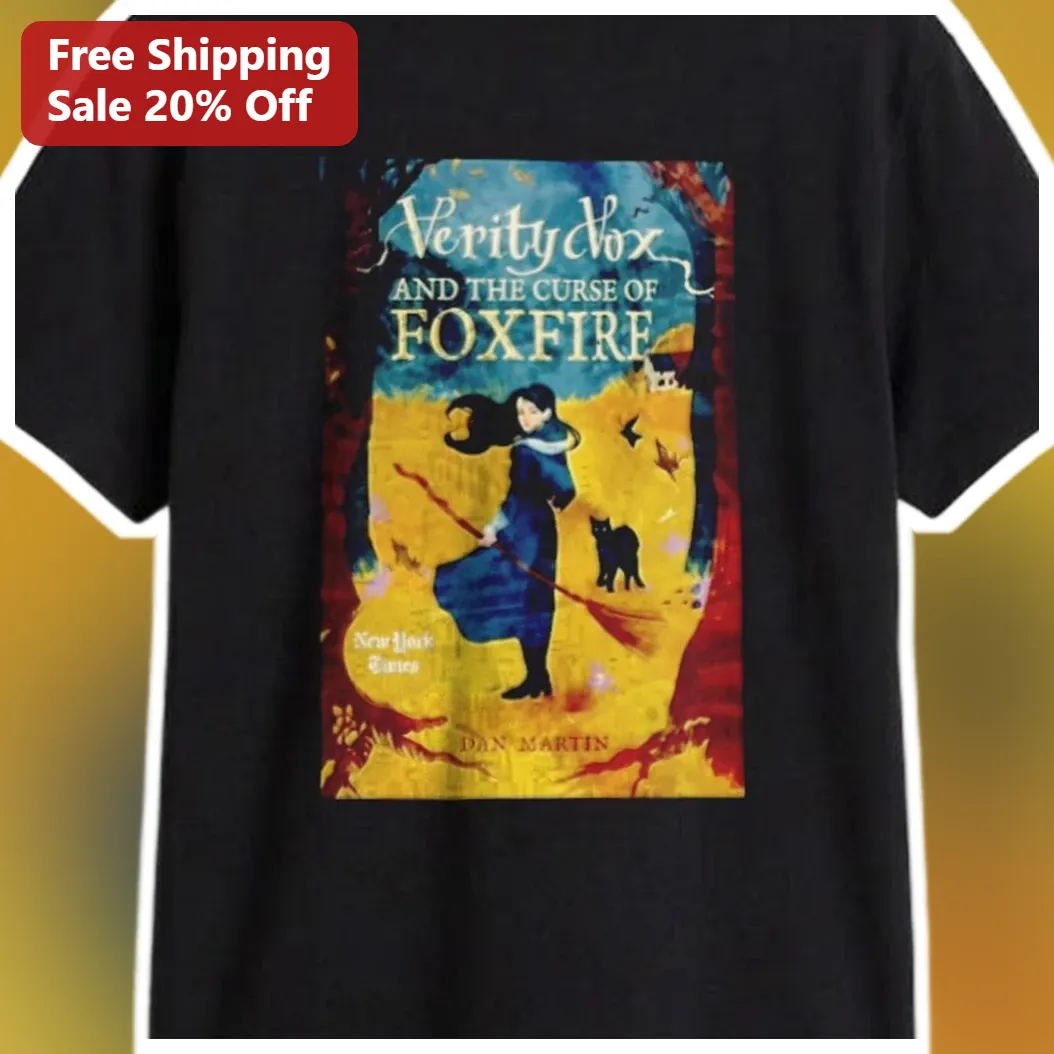 Verity Vox and the Curse of Foxfire Tee Witch in Training Fantasy Book Merch Gift for YA Readers