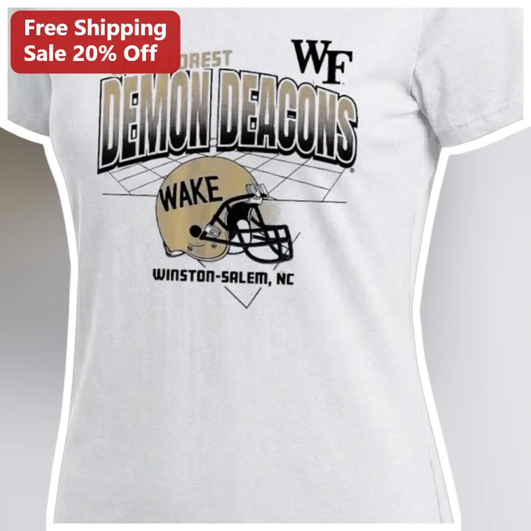 Wake Forest Demon Deacons Winston Salem NC Vintage Football Graphic Tee