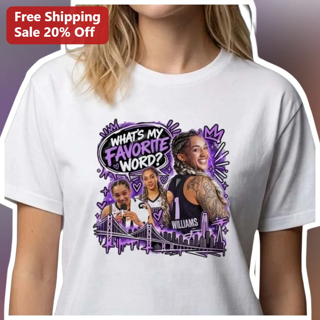 What's My Favorite Word JuJu Watkins Basketball Fan Tee