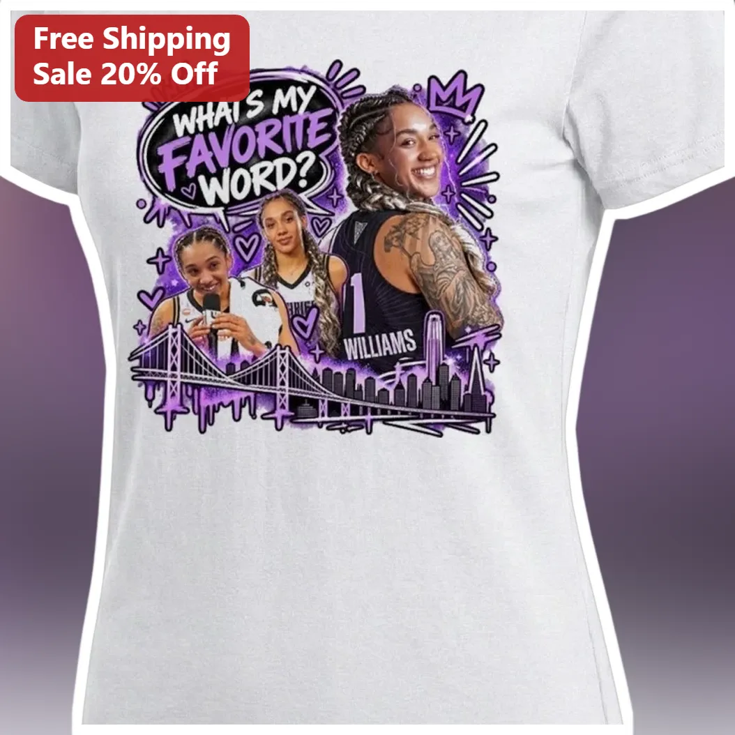 What's My Favorite Word? Juju Watkins WNBA Basketball Fan Tee