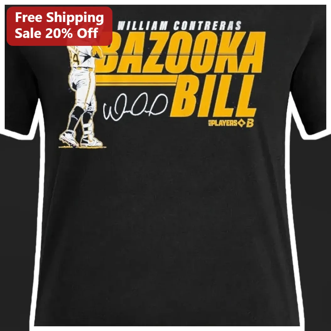 William Contreras Bazooka Bill Graphic Tee MLB Player Gift for Baseball Fans
