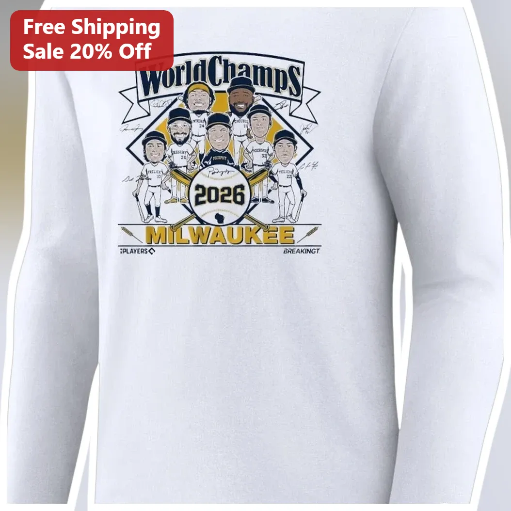 World Champs Milwaukee Brewers Long Sleeve Shirt Baseball Fan Gift
