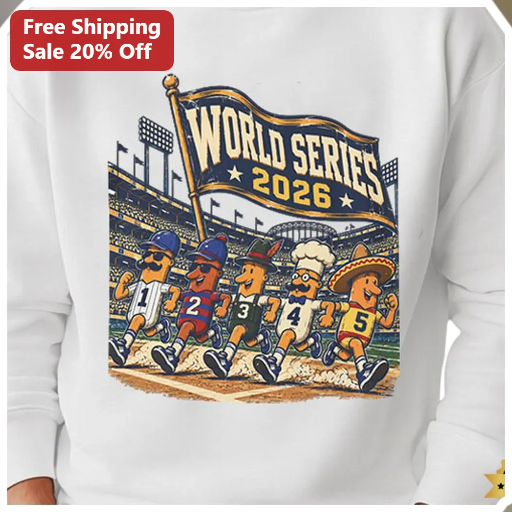 World Series 2026 Vintage Mascot Crewneck Sweatshirt Baseball Fan Gift